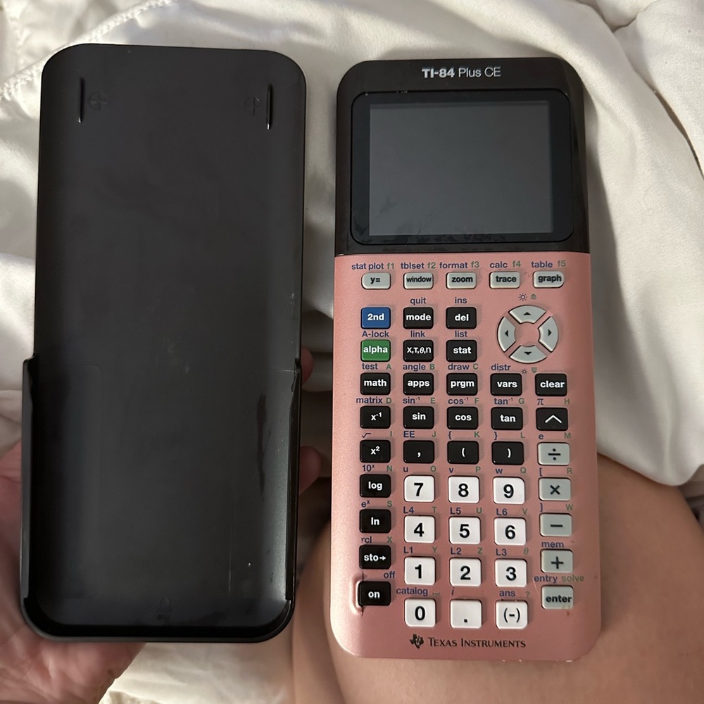 Rose gold Ti-84 Plus CE calculator